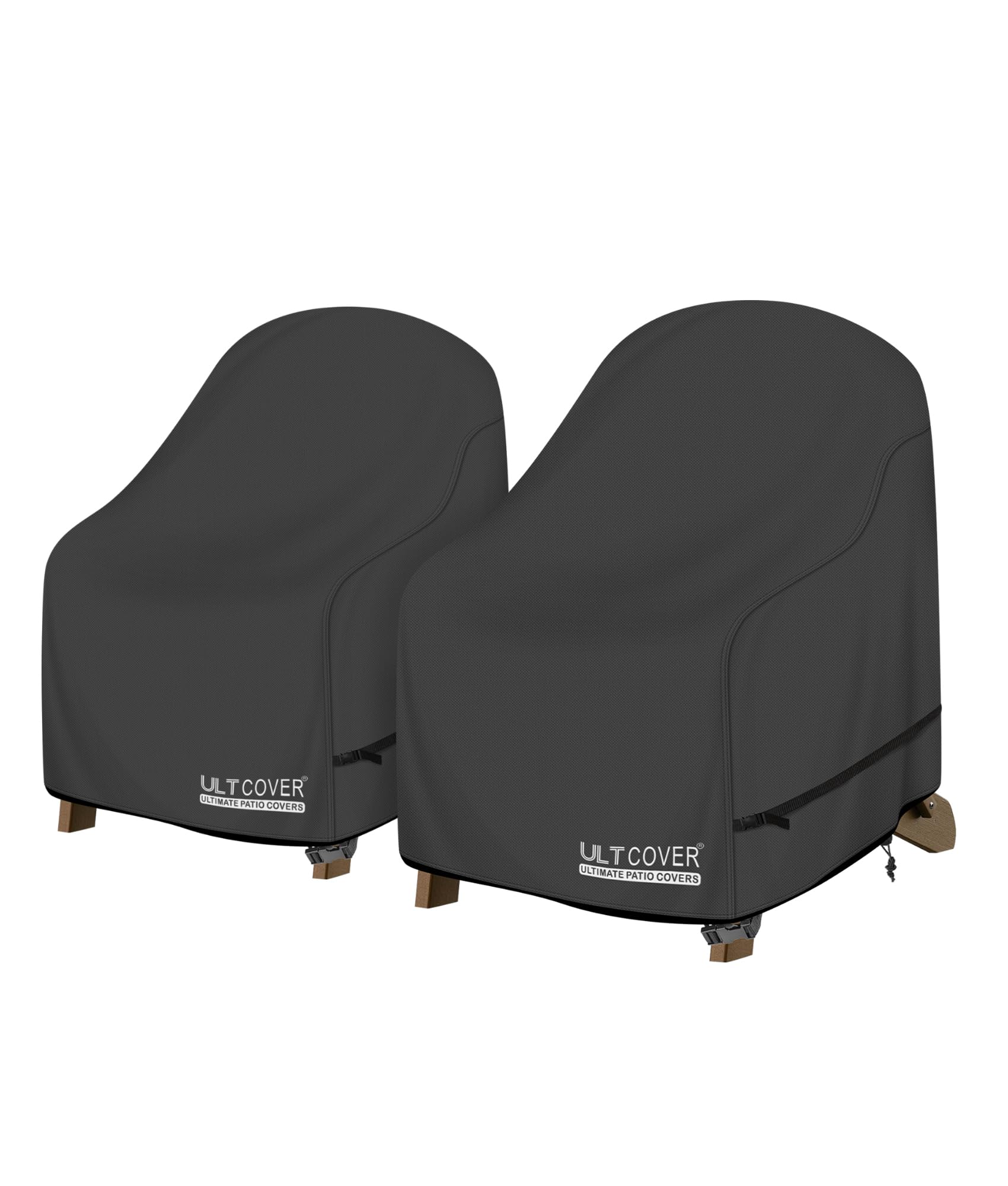 Fundas para sillas Adirondack impermeables ULTCOVER pack de 2 fundas de exterior negras