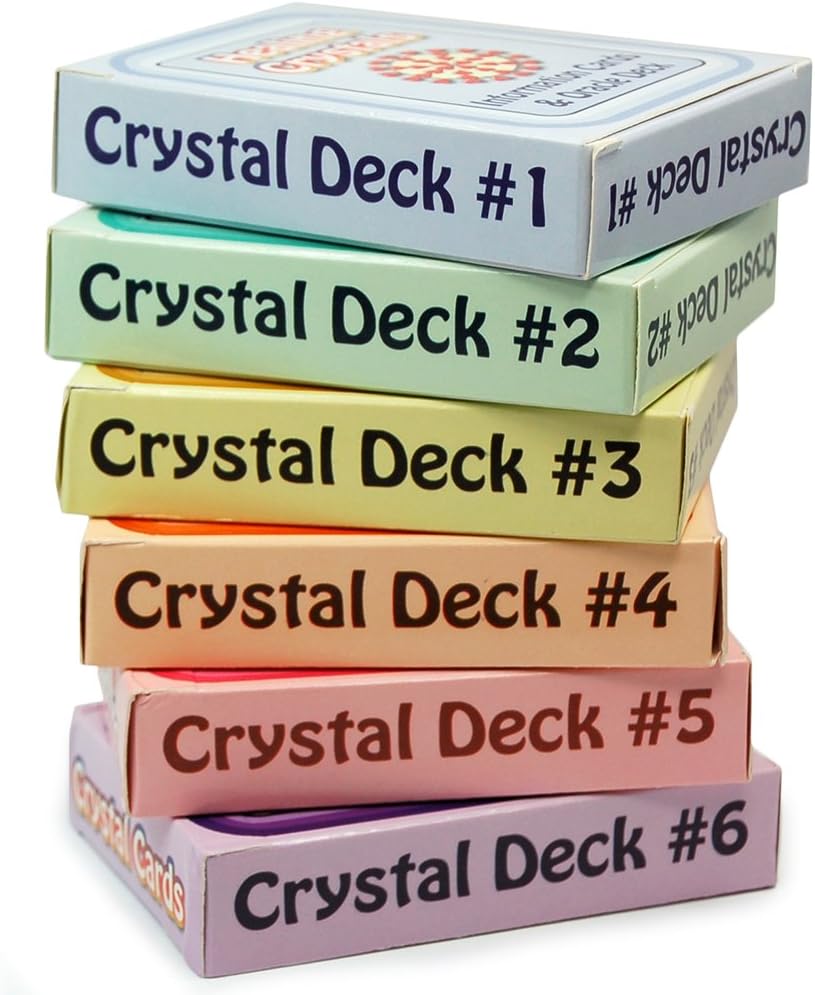 ALL 3 Crystal Information Cards/Oracle Deck #1-3 - 165 Cards