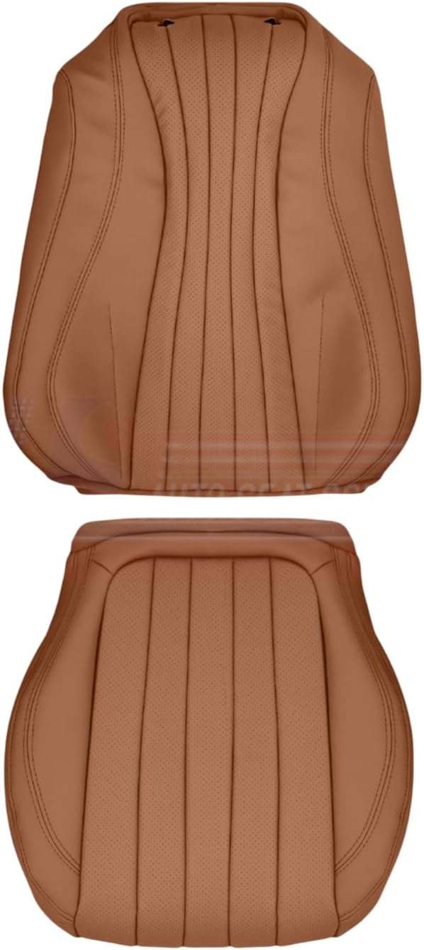 US Auto Seat Cover 2018-2023 fits Mercedes Benz E-Class Genuine Leather Passenger Covers Saddle