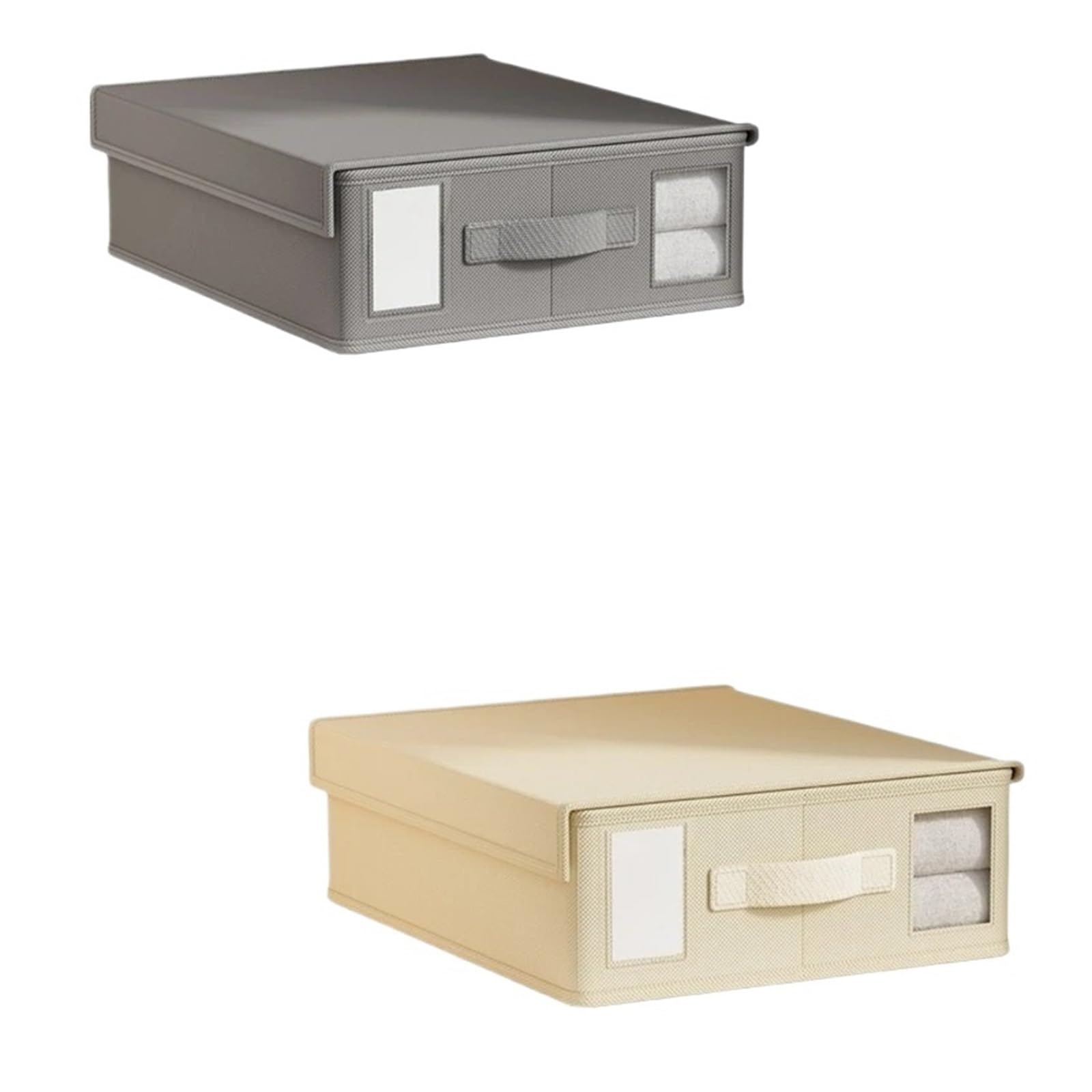 Boîte de rangement pour draps de lit et organisateur de drap pliables 2 pièces