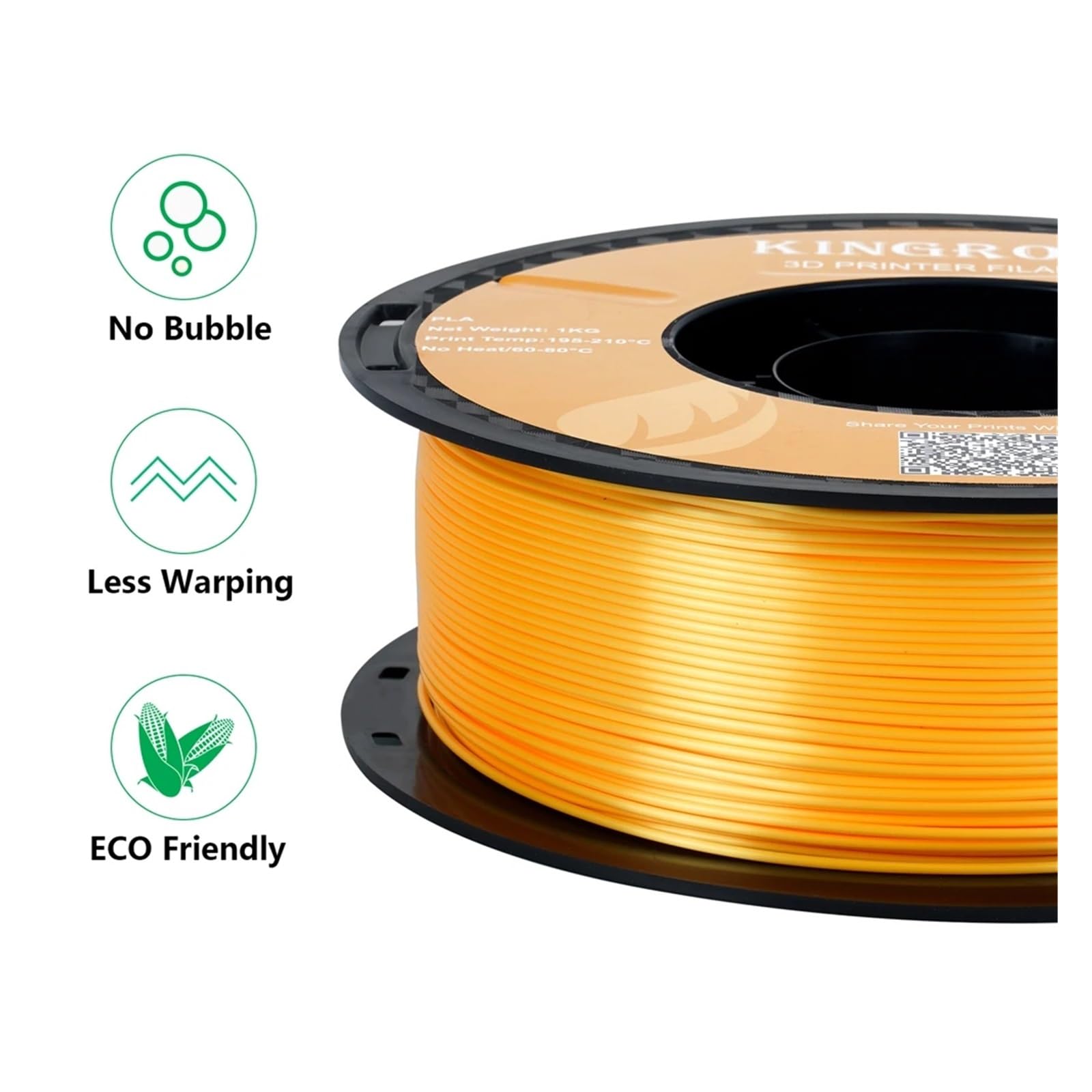 Filament do drukarki 3D 3 rolki jedwabny filament PLA 3 kg 1,75 mm gładki bez pęcherzyków filamenty do drukowania 3D (kolor: 3 kg mieszanka A)