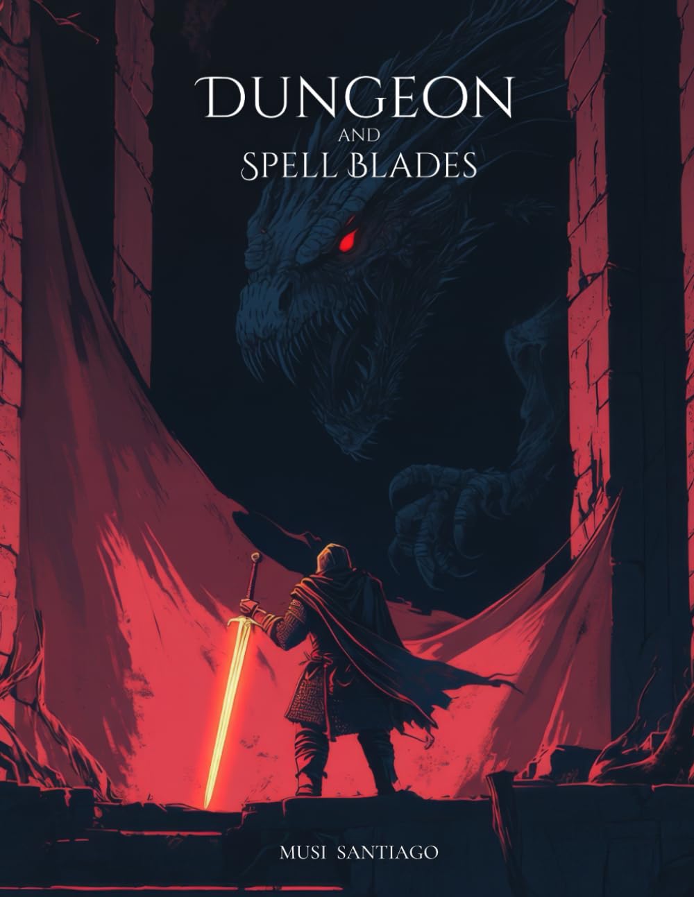 Dungeon And Spell Blades Adult Fantasy Coloring Book Warriors Battle Monster, Goblins, Trolls, Skeleton, Dragon, Basilisk: Epic Manga Adventures: Warriors vs Monsters Coloring Book