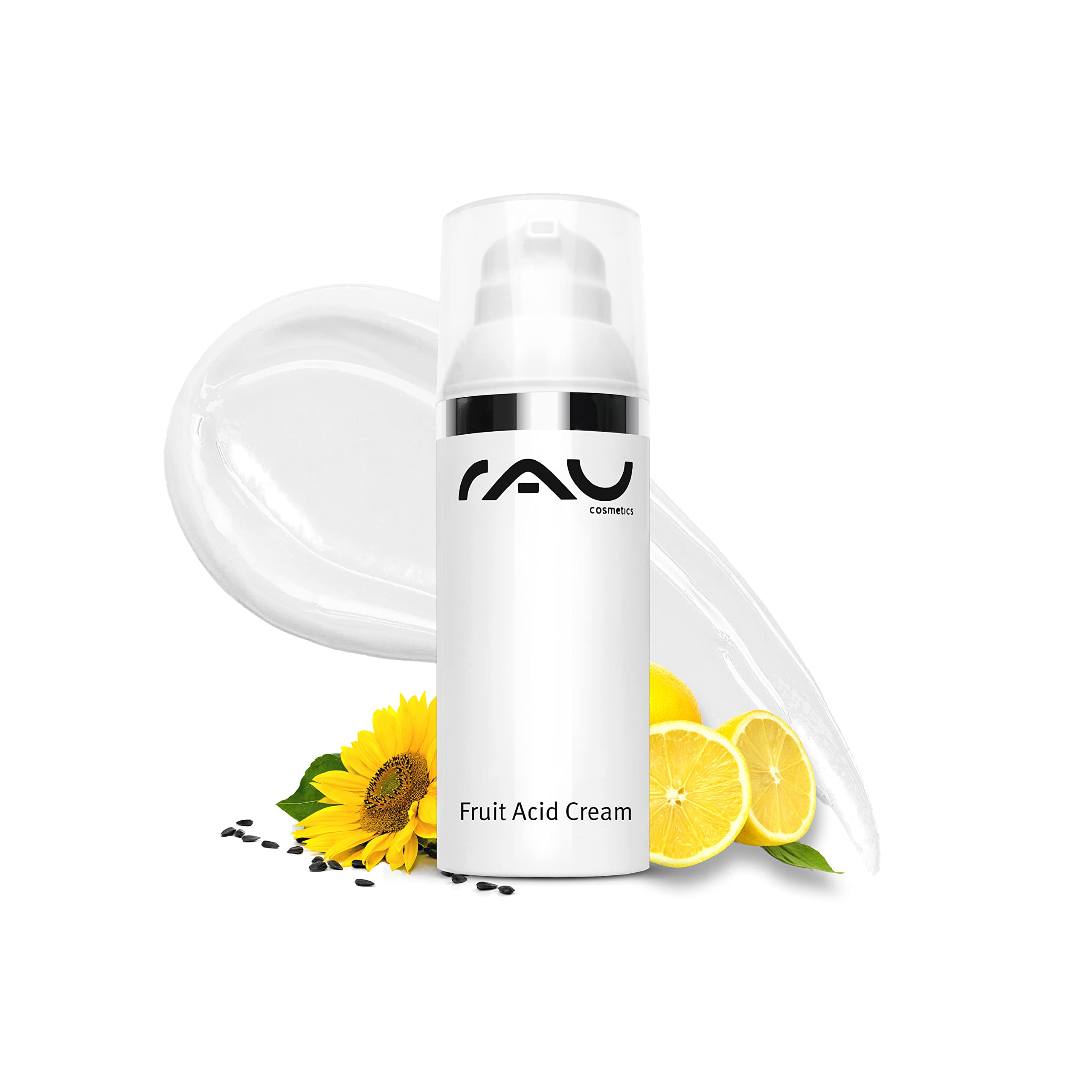 RAU CosmeticsBHA Fruit Acid Cream 50 ml - Cream for the Evening for Combination Skin, Oily, Mature, Blemished or Corned Skin - Reduces Pores - Age Spots & Acne Scars Brightening