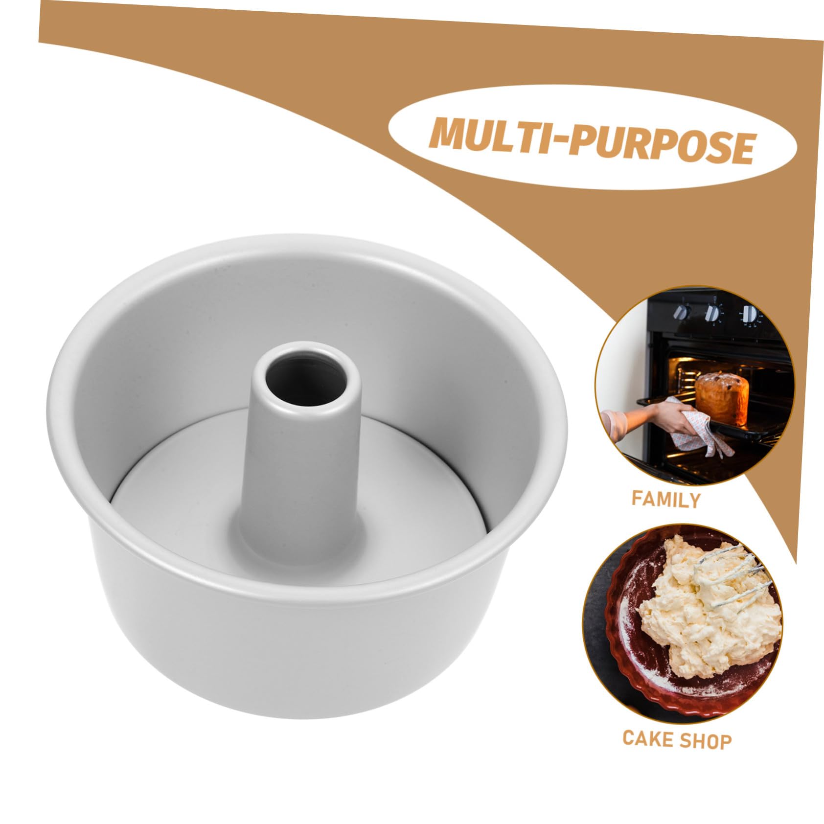 Molde Redondo para Pastel de Aluminio con Desmontable Antiadherente Distribución Uniforme de Calor para Hornear Tartas y Mousse