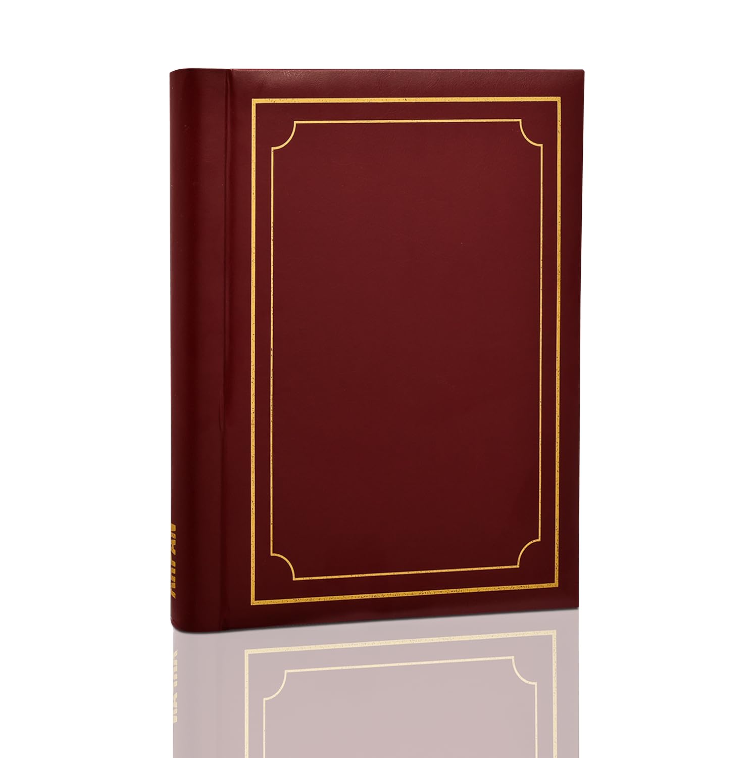 Arpan Self Adhesive Large Photo Albums Totaling 20 Sheets 40 Sides - Red/Burgundy