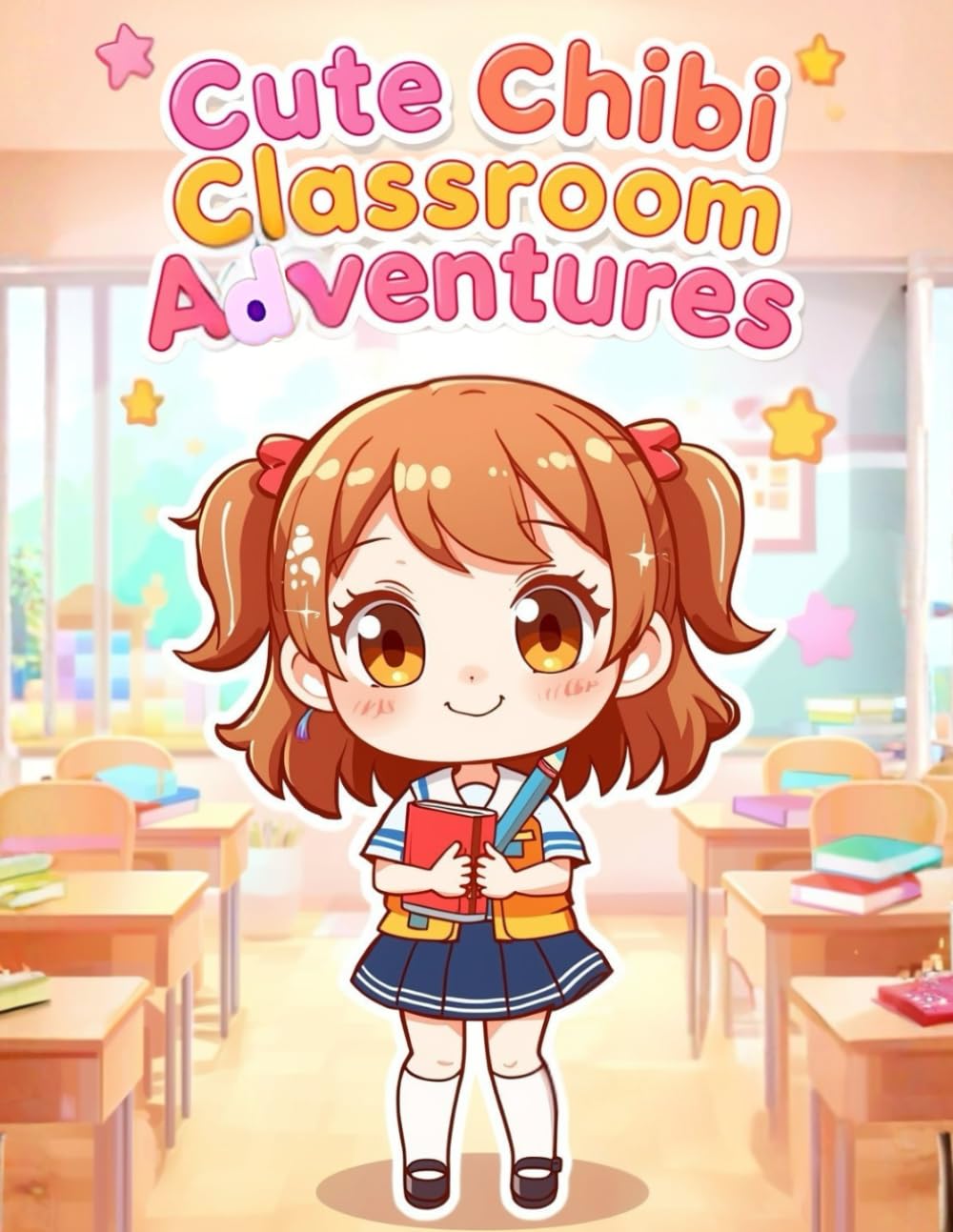 Cute Chibi Classroom Adventures: A Cozy Classroom filled with Cute Chibi Smiles From First Bell to Last Smile COLORING PAGES