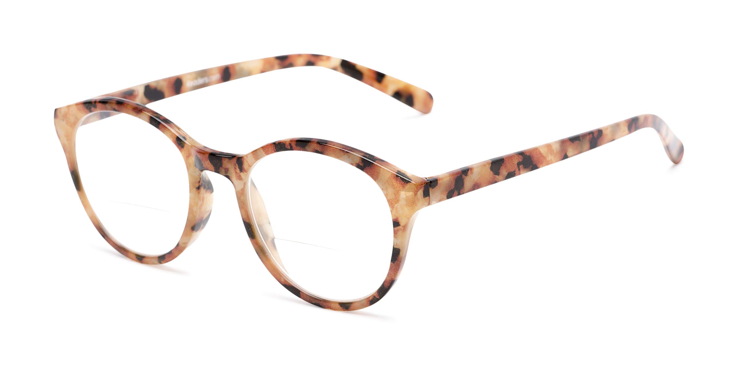 Round Bifocal Reading Glasses in Orange Tortoise by Readers.com | The Merlot | +1.00
