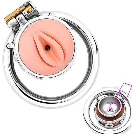 Realistic Vagina Chastity Cage: Male Cock Cage with Inverted Ventilation