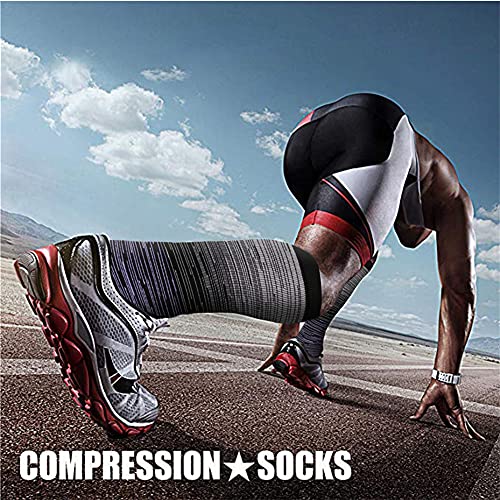Image of Copper Compression Socks (3 Pairs), 15-20 mmhg is BEST Athletic & Medical for Men & Women, Running, Flight, Travel, Nurses - Boost Performance, Blood Circulation & Recovery