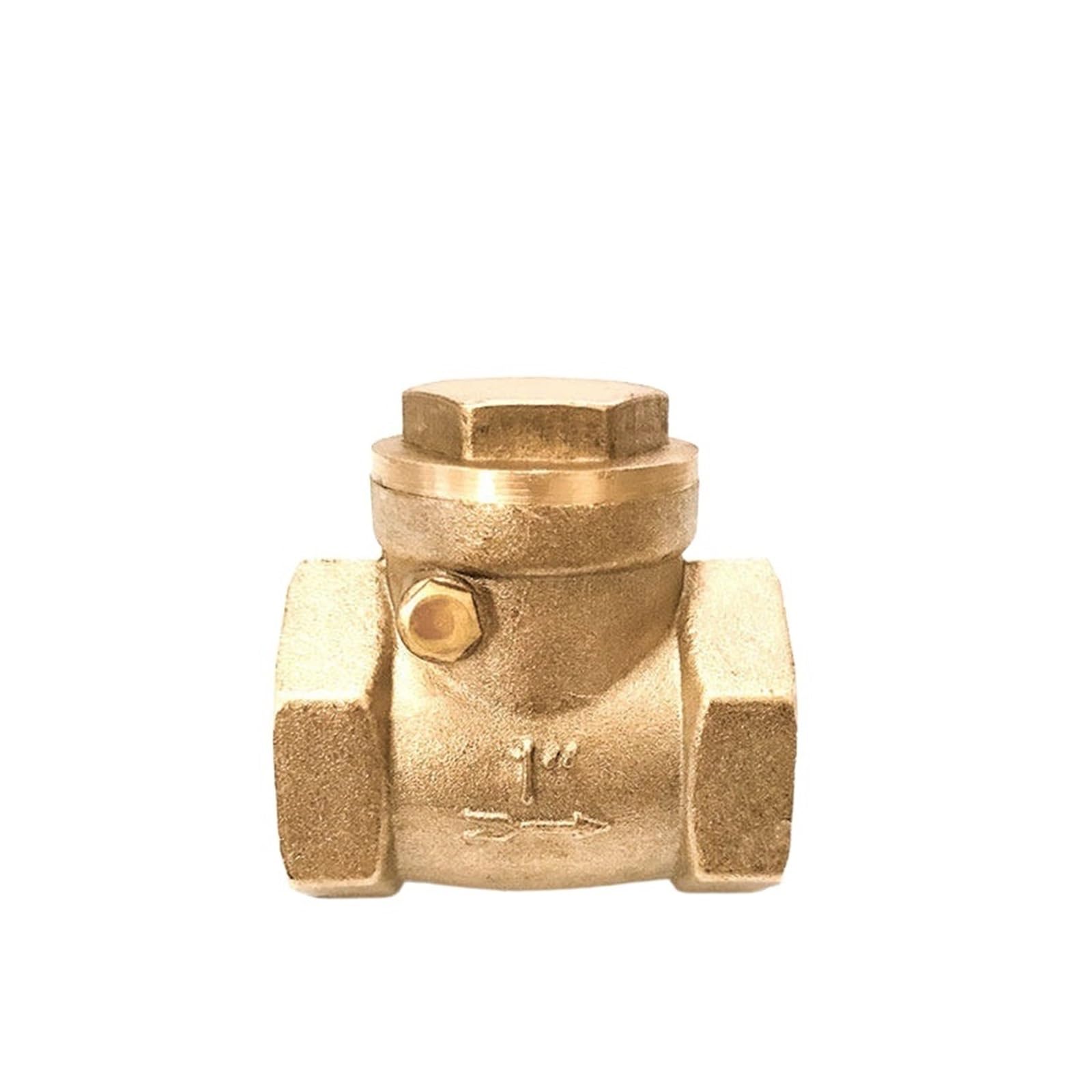 zawór zwrotny, Poziomy mosiężny zawór zwrotny jednokierunkowy z gwintem wewnętrznym 1/2"-4"