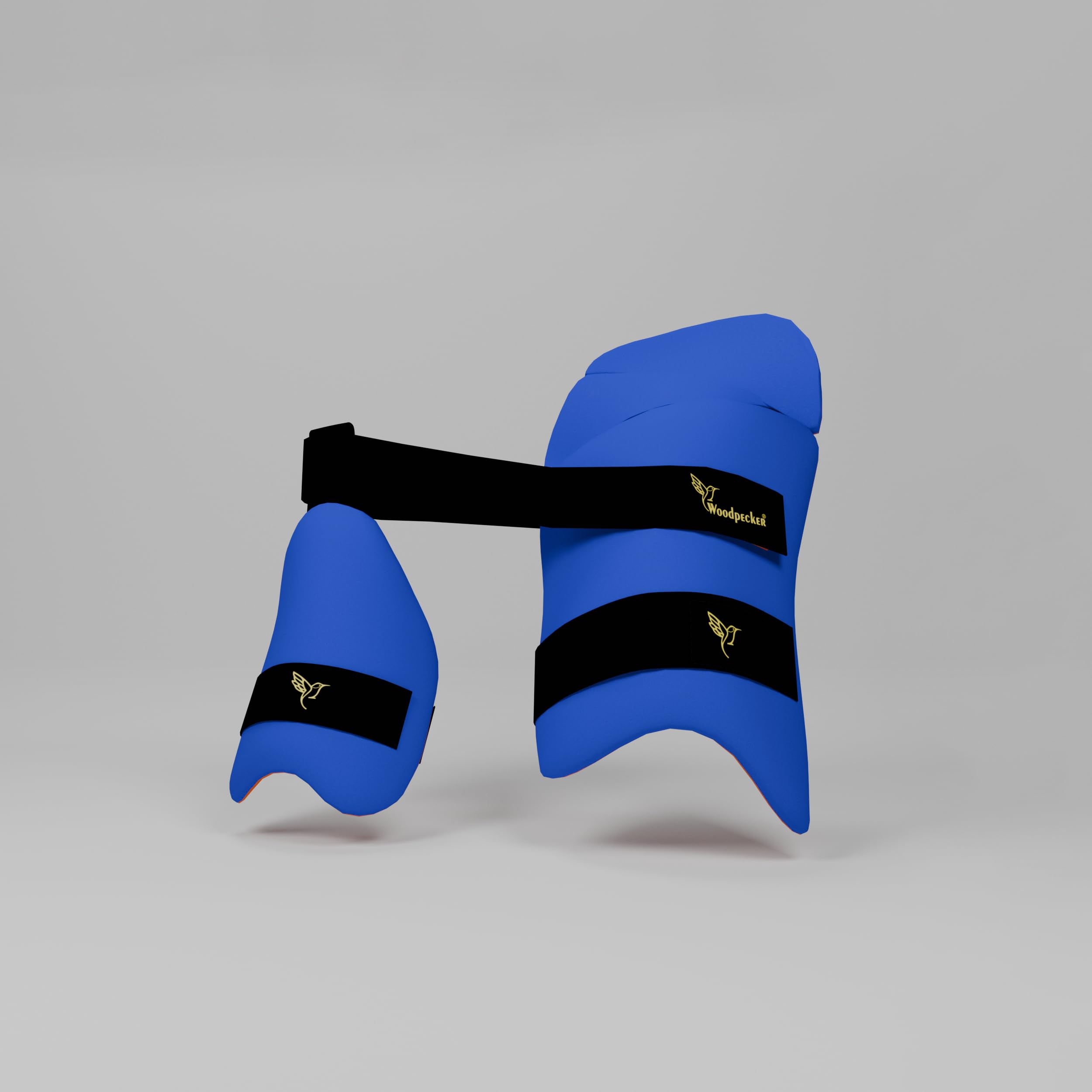 Woodpecker Right Hand Thigh Guard for Cricket (Blue, Large)-image-1