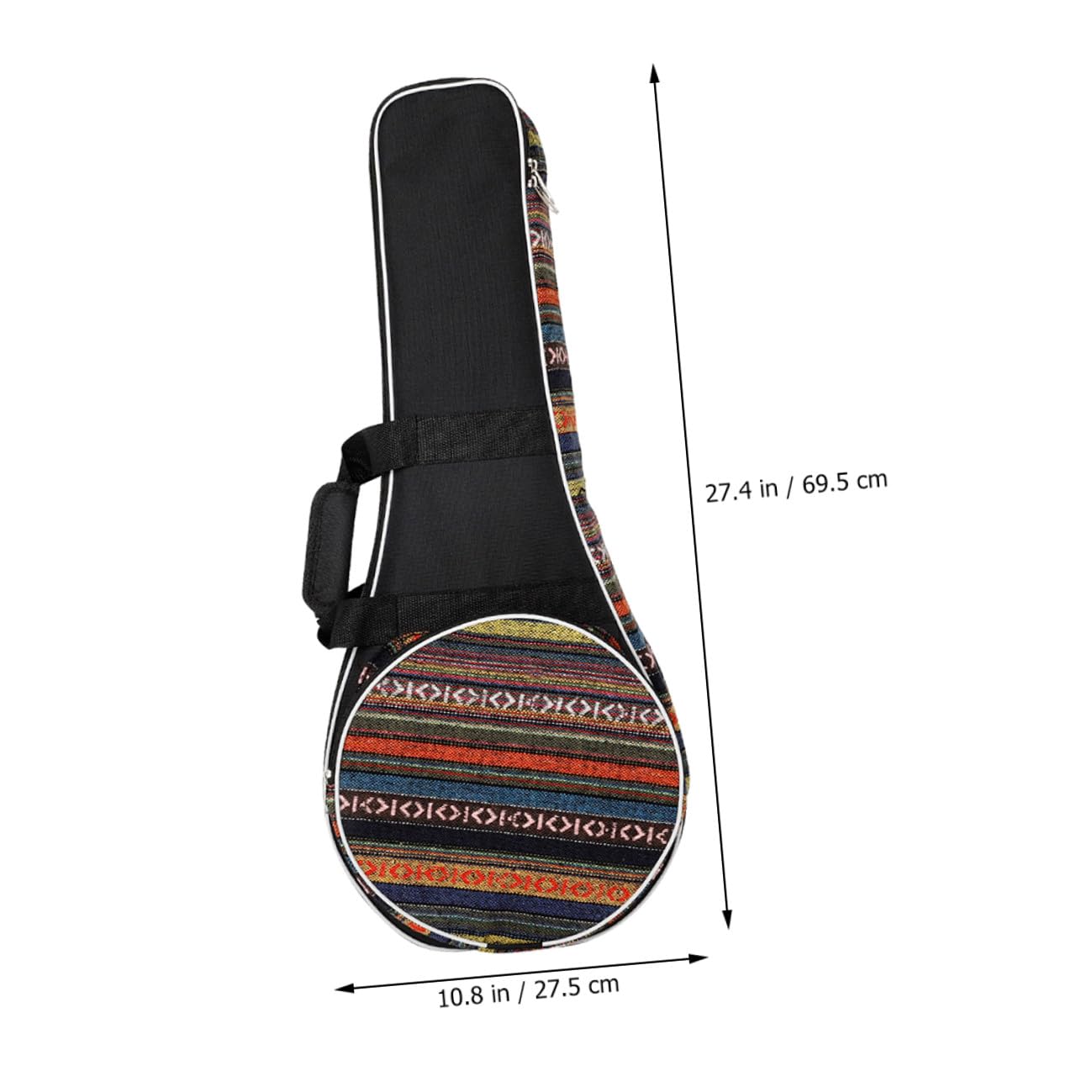 Baluue Borsa Pratica da Trasportare per Mandolino Oxford Stile Nazionale Doppia Funzione a Zaino e Mano Imbottita e Spessa per Viaggi