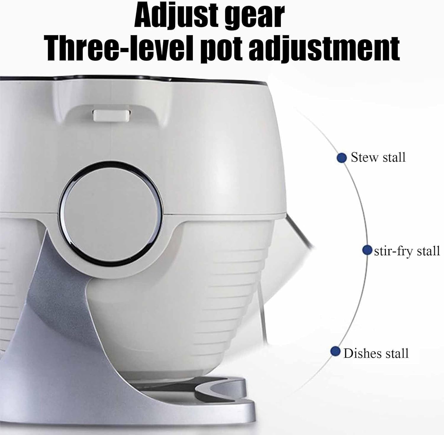 Drum Cooking Machine, Portable Automatic Cooking Machine, Commercial Food Processor, Suitable for Schools, Companies (220V)