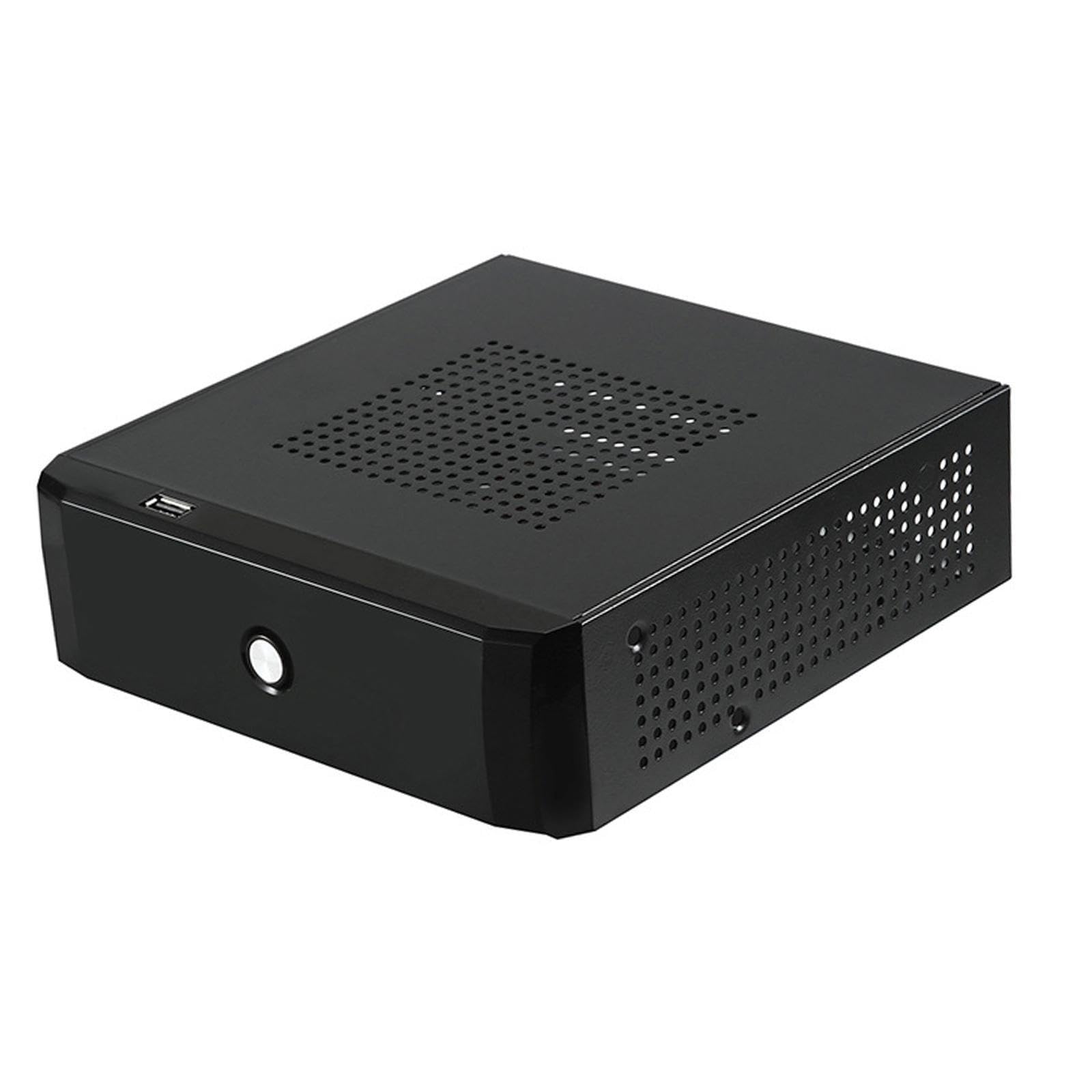 Efficiente case per computer Mini ITX da gioco con involucro in alluminio resistente per prestazioni di lunga durata, alimentatore in metallo, M01, 19x20.5x6 cm