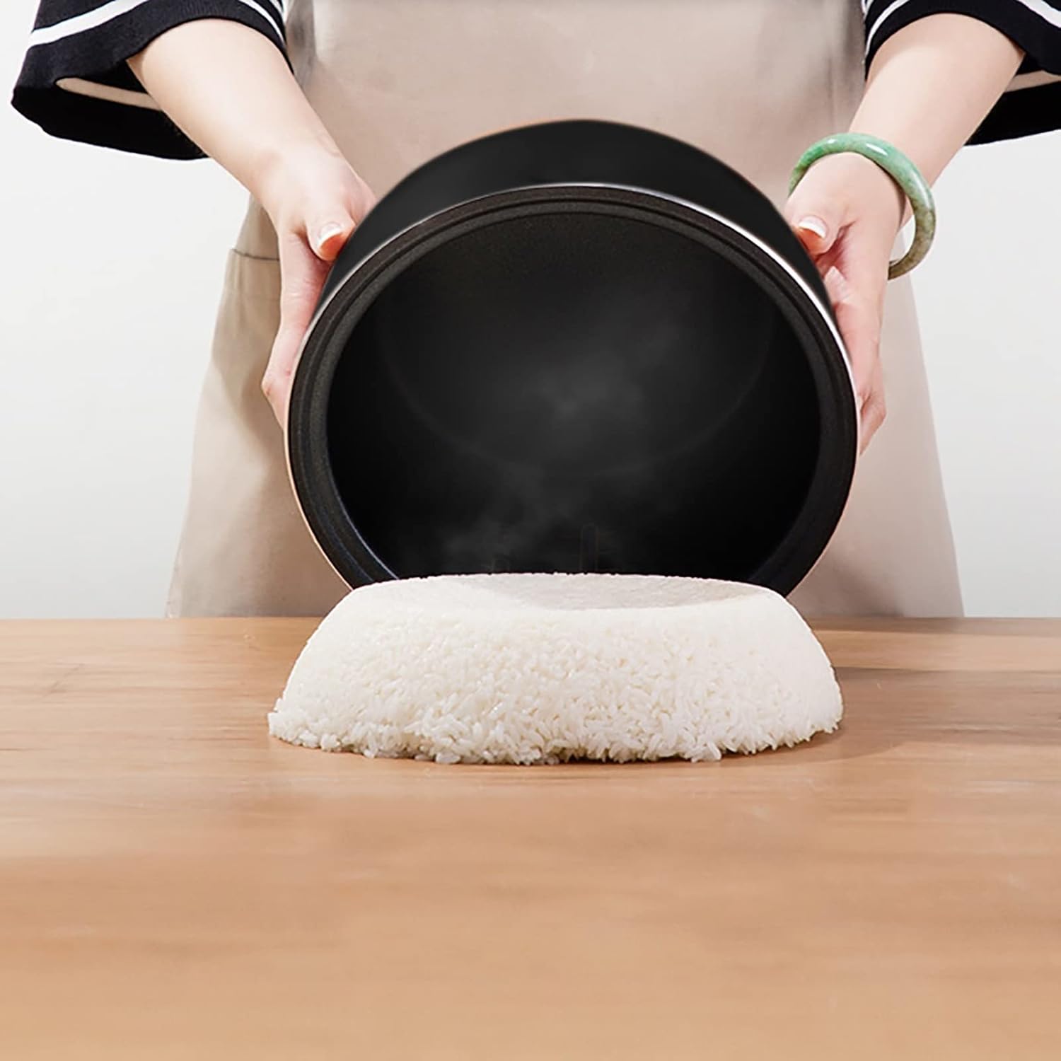 Rice Cooker (4L) 5-layer Gathering Energy Non-stick Inner，24H Reservation and Heat Preservation Rice Cooker，for 2-6 People 220-240V US/EU