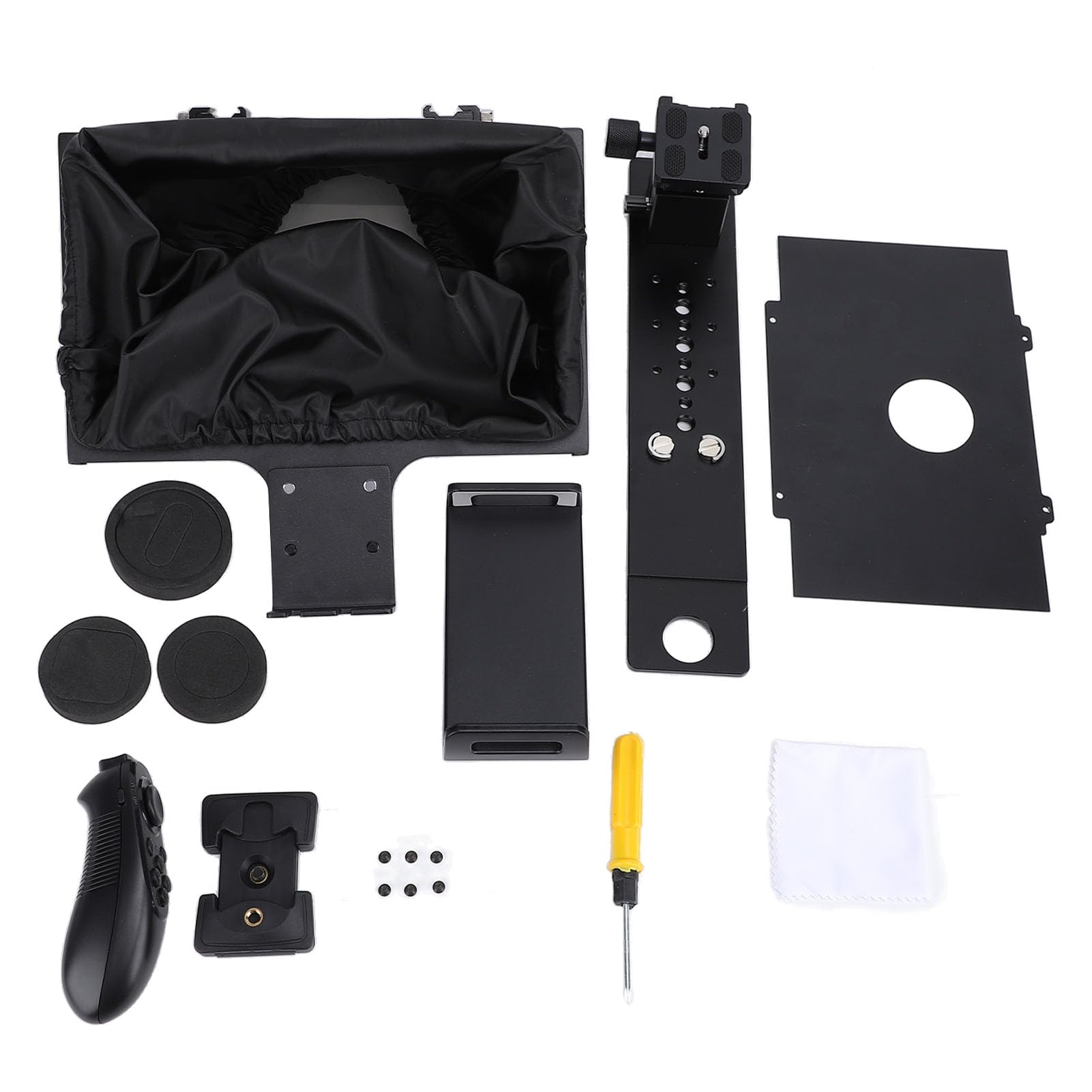 do 14-calowego Telepromptera TP13A, Szerokokątny Składany Pilot Zdalnego Sterowania i Połączenie Bluetooth, do Tabletów Smartfonów DSLR Nauczanie online...
