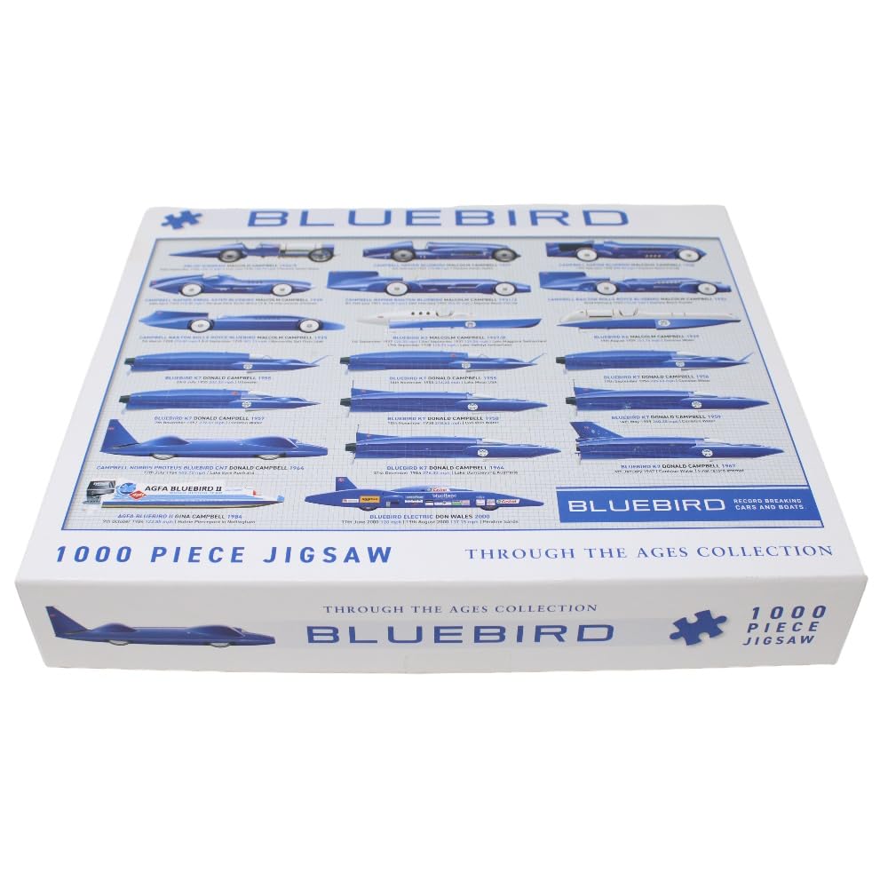 Coach House - Bluebird Cars & Boats Jigsaw Puzzle “Through The Ages Collection” Retro 1000 Piece Classic Challenging Puzzle for Men - Image 2