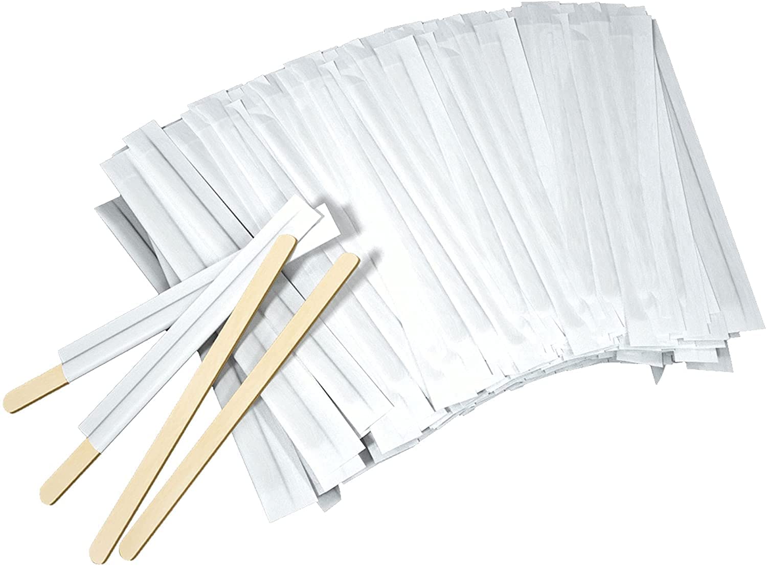 14 cm Disposable Wooden Coffee Stirrers [1000 Pack] Individually Wrapped Stir Sticks for Tea, Hot Chocolate and Craft Projects