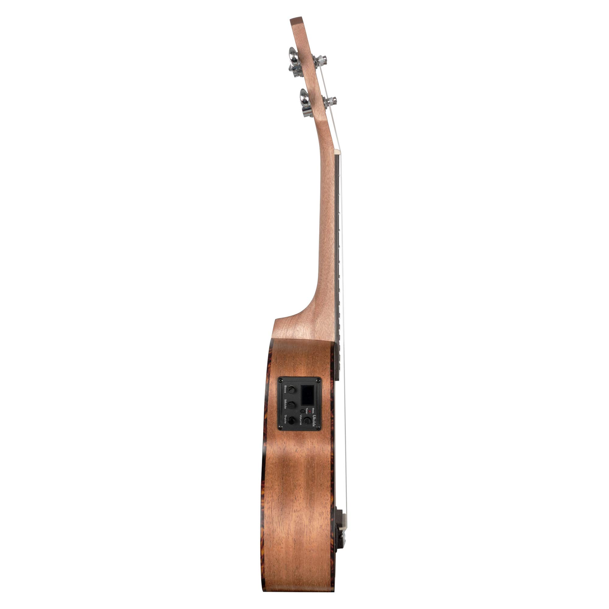 Soprano - Ukulele in mogano, con custodia, 3 plettri