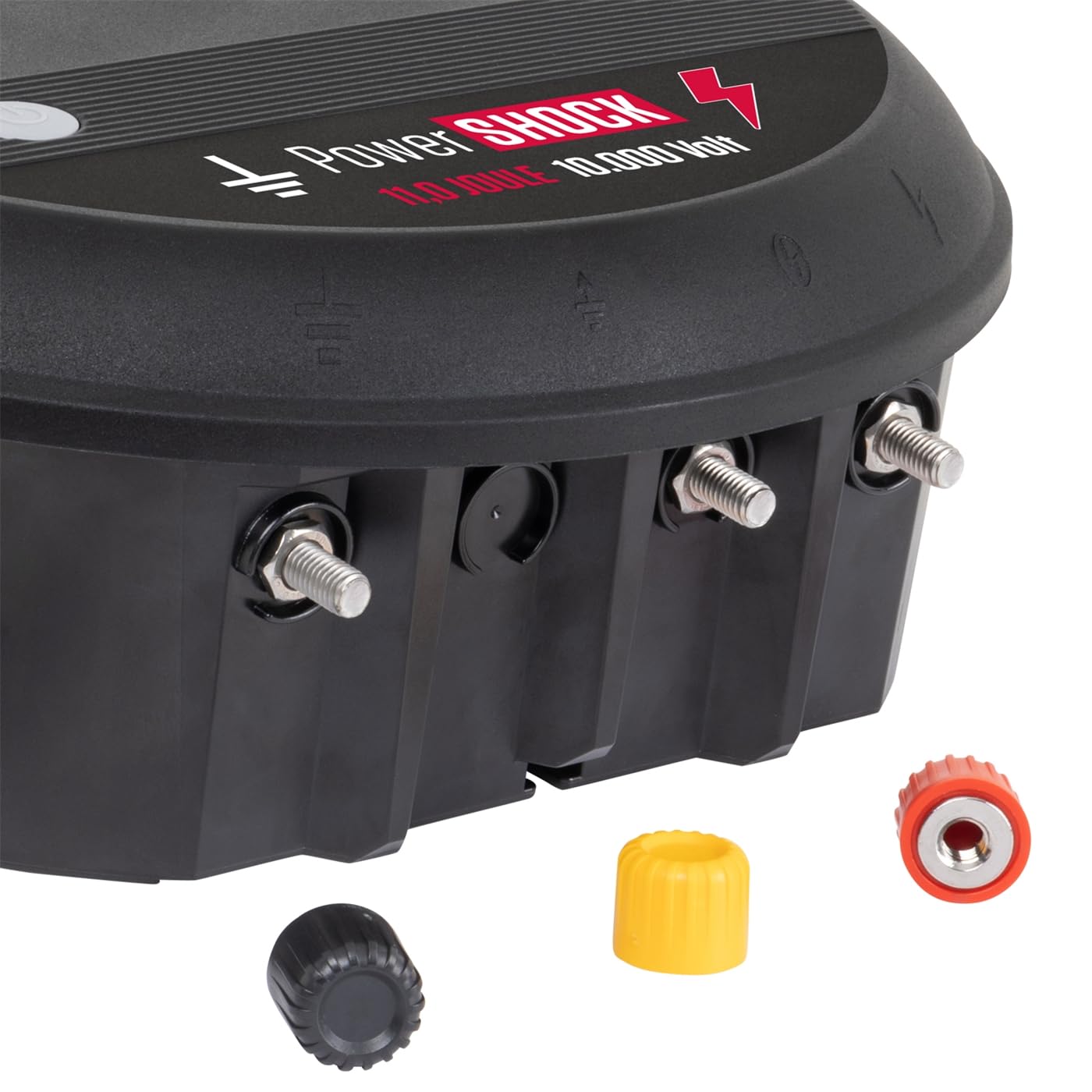 VOSS.farming 12V-230V Weidezaungerät Xtreme X110 10.000 Volt, 11 Joule, Profi-Weidezaungerät, Ultra stark, Galloway Rind, Geflügel, Hirsch, Pferd