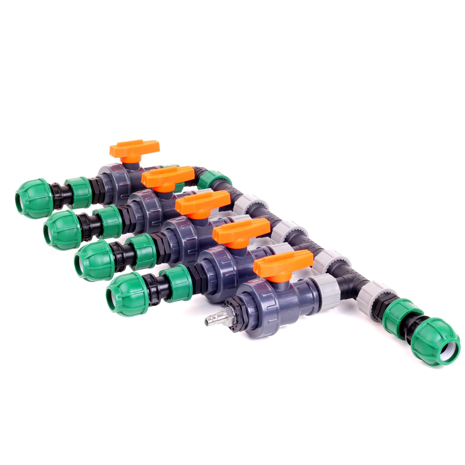 Verteiler Wasserverteiler Bewässerung Beregnung Manuell Set 2, 3, 4 Ventile (4 Set Kopfstation)