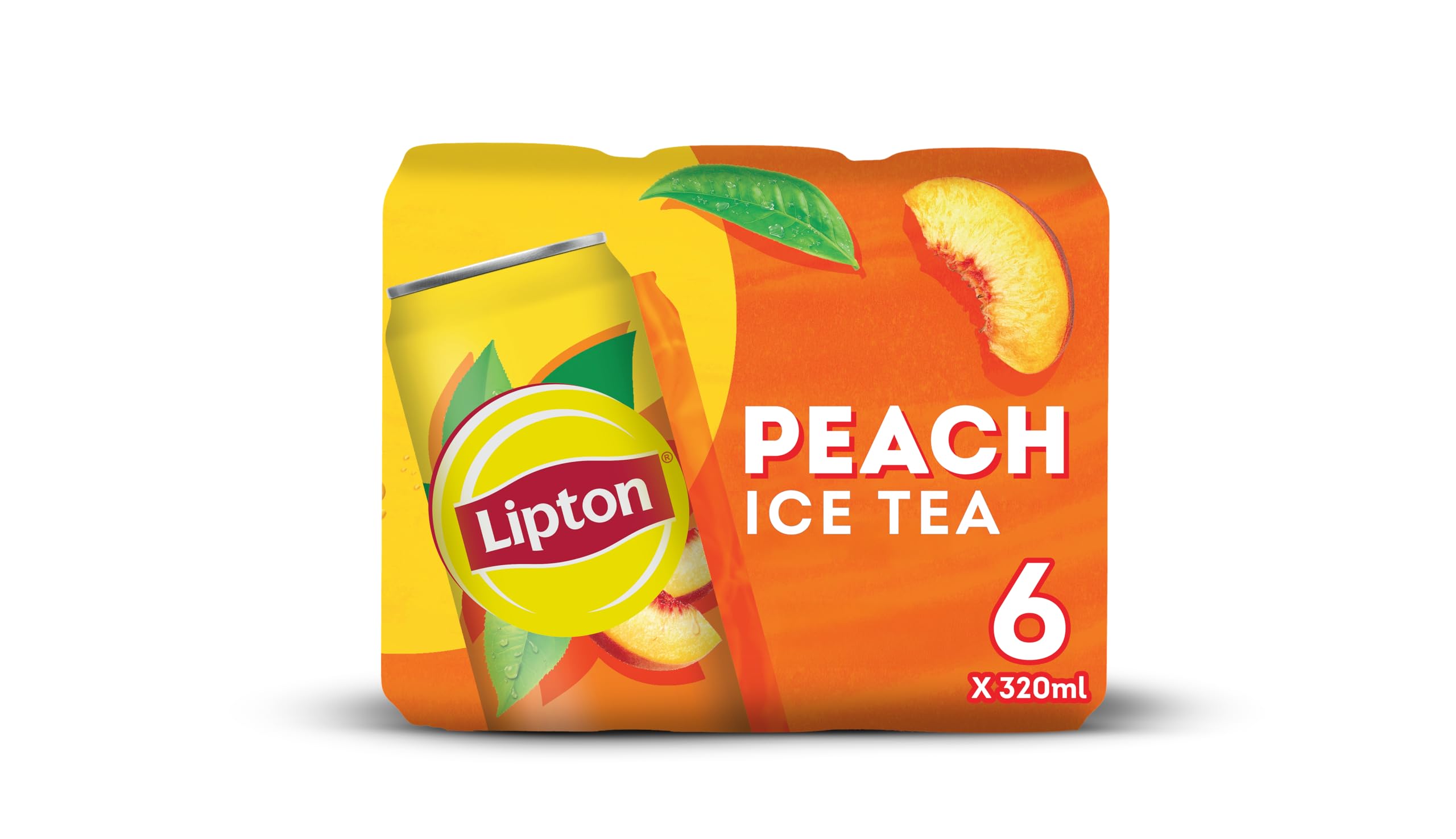 Lipton Peach Ice Tea, Non-Carbonated Refreshing Drink, 10.82 Fl Oz / 320 Milliliter, 6 Pack, Black Tea