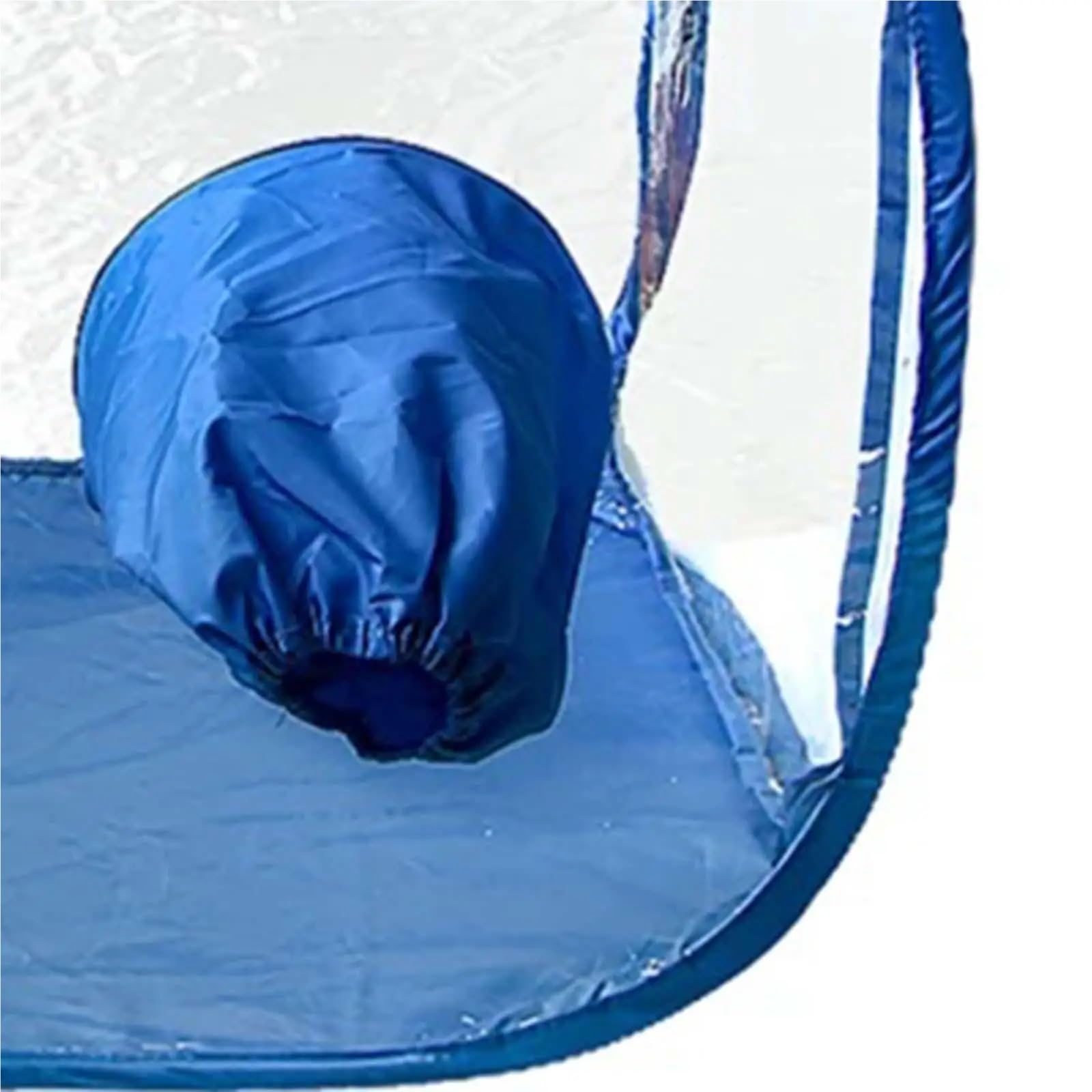 GewäChshaus Treibhaus Tomatenhaus Mini-Gewächshaus, einfach zu bedienen, Faltbarer Wachstumstopf for Dächer, Gemüsegarten(Blue)