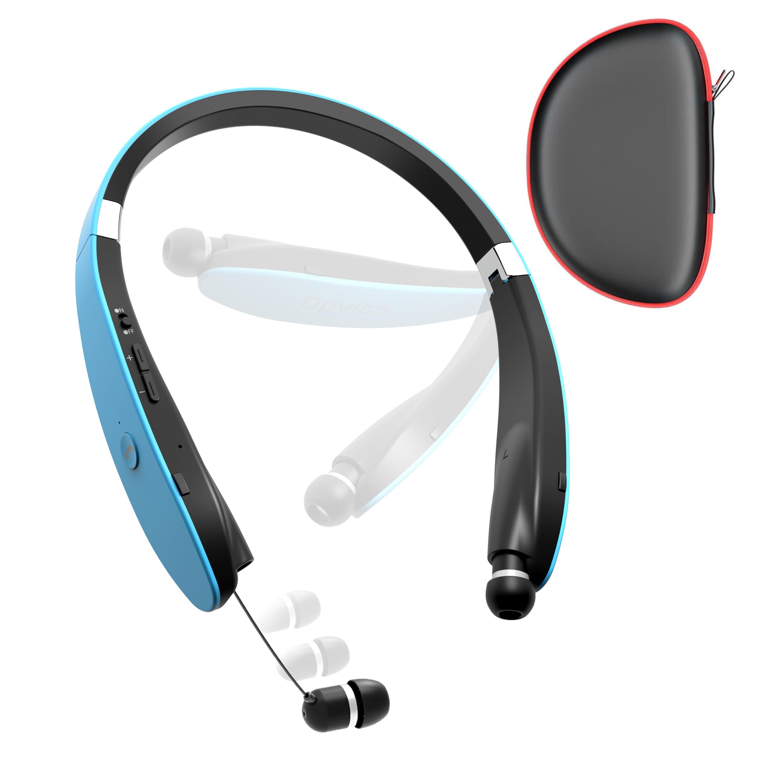 Bb Retractable Headset Wireless Neckband Headphones With Siri