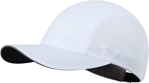 GADIEMKENSD Gorra de malla para correr para mujer, excelente ventilación, ligera, reflectante
