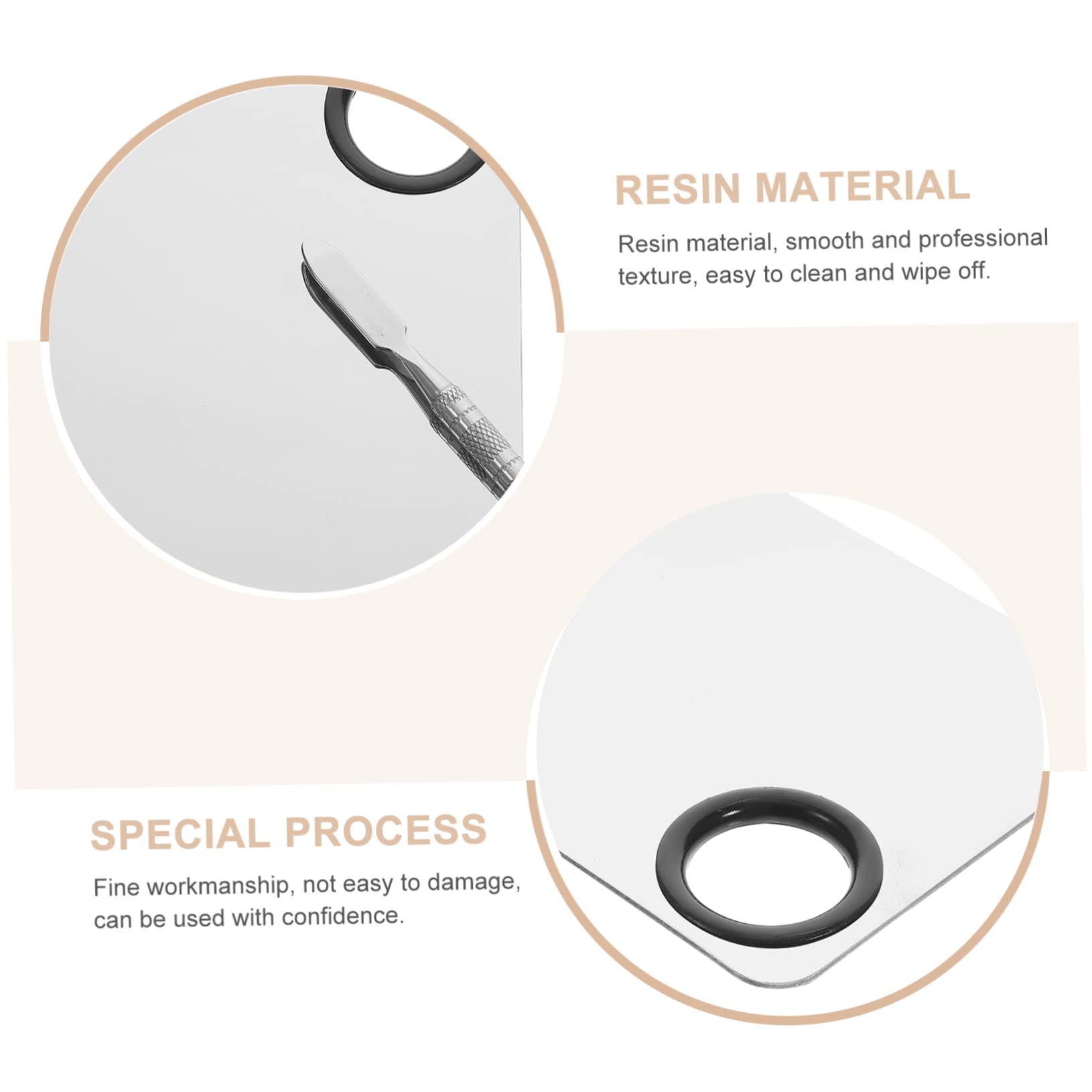 CALLARON Stainless Steel Makeup Palette Foundation Mixing Tray with Spatula Smooth Surface for Blending Foundation Lipstick Nail Art