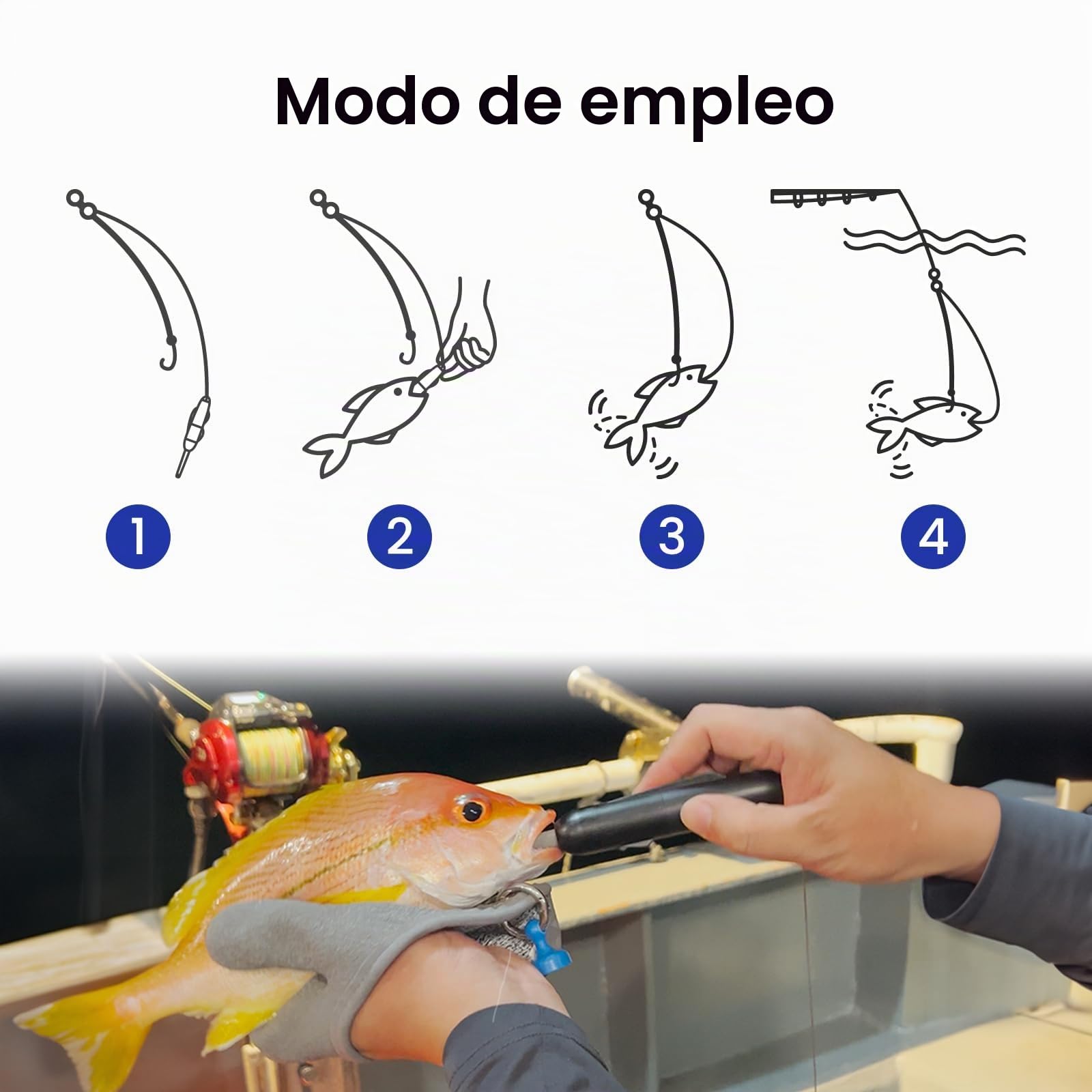 KANAMA Smart Bait Pro - Señuelo Robótico Electrónico Impermeable 300 m, Nado Automático Y Reactivación de Carnada Muerta, Equipo de Pesca Eléctrico Recargable para Agua Dulce Y Salada, 1 Juego