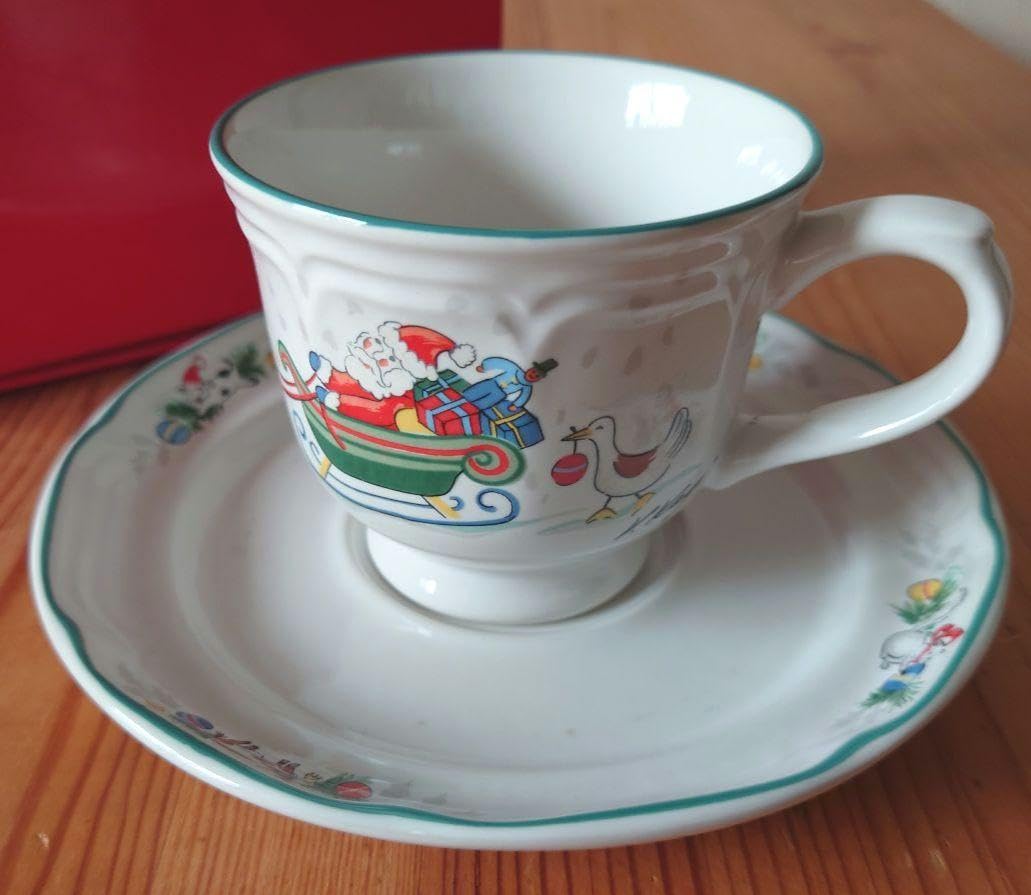 Amazon | yamaka クリスマス アメリカンカントリー カップ＆ソーサー