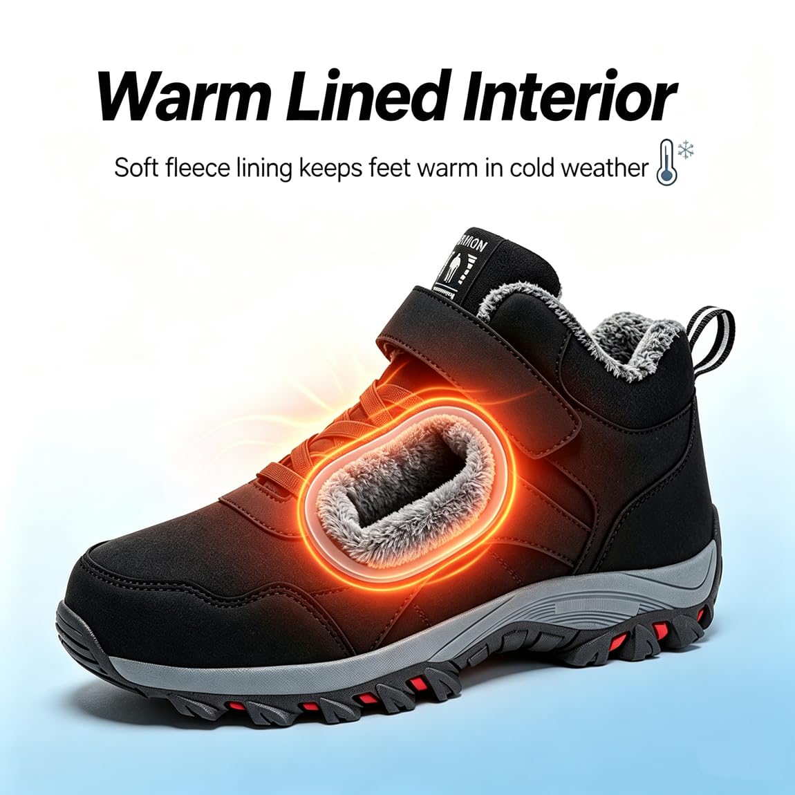 Stivali da Neve da Uomo Donna Caldo Scarpe Invernali