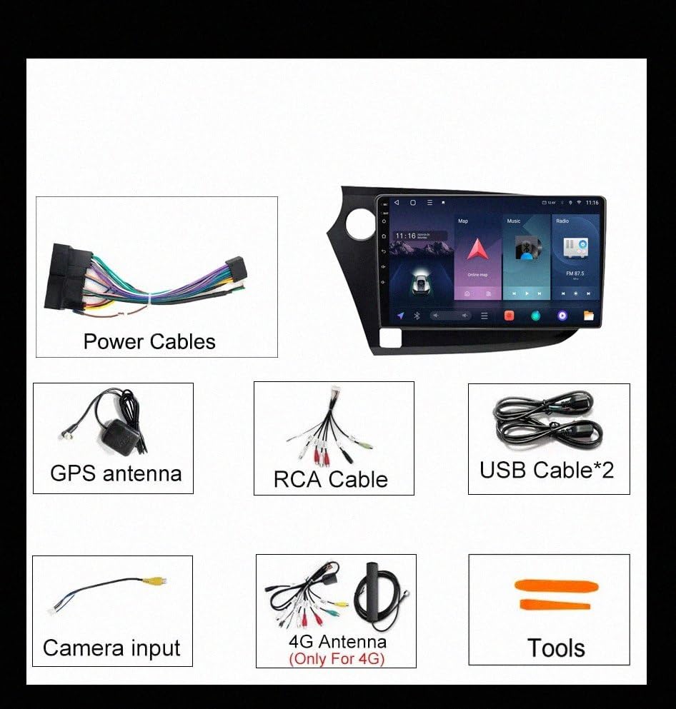 Monitor multimedia Honda Insight 2 con GPS y Bluetooth para solucionar el aparcamiento 6