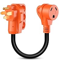 Vista 15 de Nilight Cable adaptador de bloqueo para caravana de 15 amperios a 50 amperios de cobre puro resistente calibre 10 ETL listado 5-15P a SS2-50R