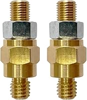 Vista 6 de 3/8"-16 Brass Long Stud Side Post Battery Terminal Bolt, Ampper Standard Battery Side Post Extender Stud Compatible with GM Post, Pack of 2