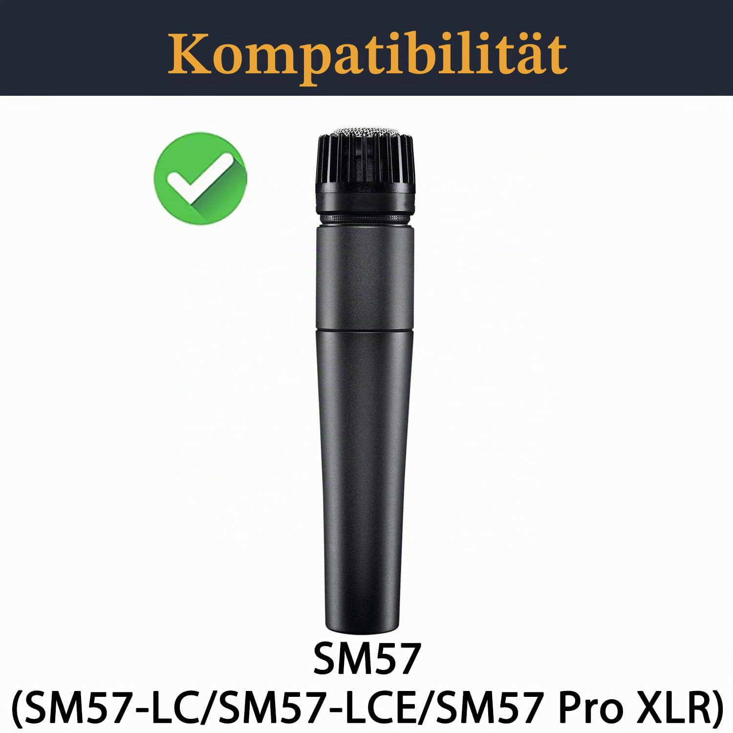SOULWIT 6 Stück Poppfilter Poppfilter für Shure SM57 – Schwarz | für SM57 (SM57LC/SM57-LCE)/SM57 Pro Mikrofone