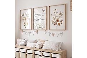 Wildflower Nursery Wall Art Canvas Prints