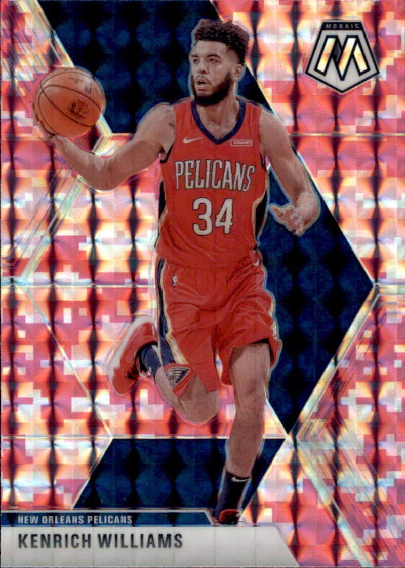 2019-20 Panini Mosaic Prizm Pink Camo #176 Kenrich Williams New Orleans Pelicans Basketball Card