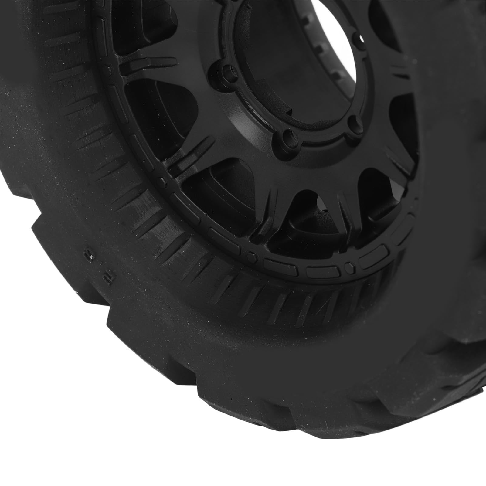 Keenso Neumáticos de Coche RC de 4 Piezas, Ruedas de Goma Engrosadas, Agarre Mejorado para Coches RC 1:8 1:10 en Terreno Accidentado