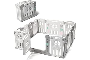 Play22 Foldable Baby Playpen 14 Panel - Kids Safety Activity Play Center