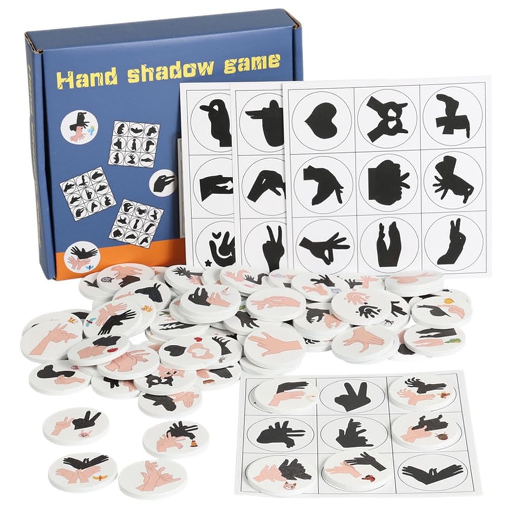 Gioco di Puzzle delle Ombre delle Mani, Giocattolo per Allenare l'Immaginazione