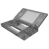 Clear Black Replacement Full Housing Shell for Nintendo DS Lite, Custom Handheld Console Case Cover with Buttons, Screen Lens for Nintendo DS Lite NDSL - Console NOT Included