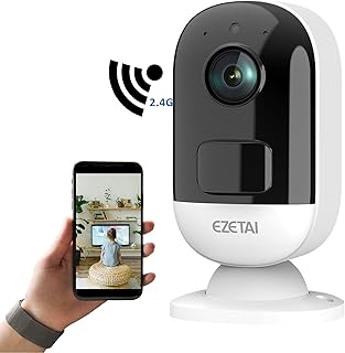 Camera for Home Security Indoor,Outdoor Backyard Camera Kids Monitoring Camera Indoor Camera Wireless Battery Powered with Phone app Security Camara inalambrica para exteriores