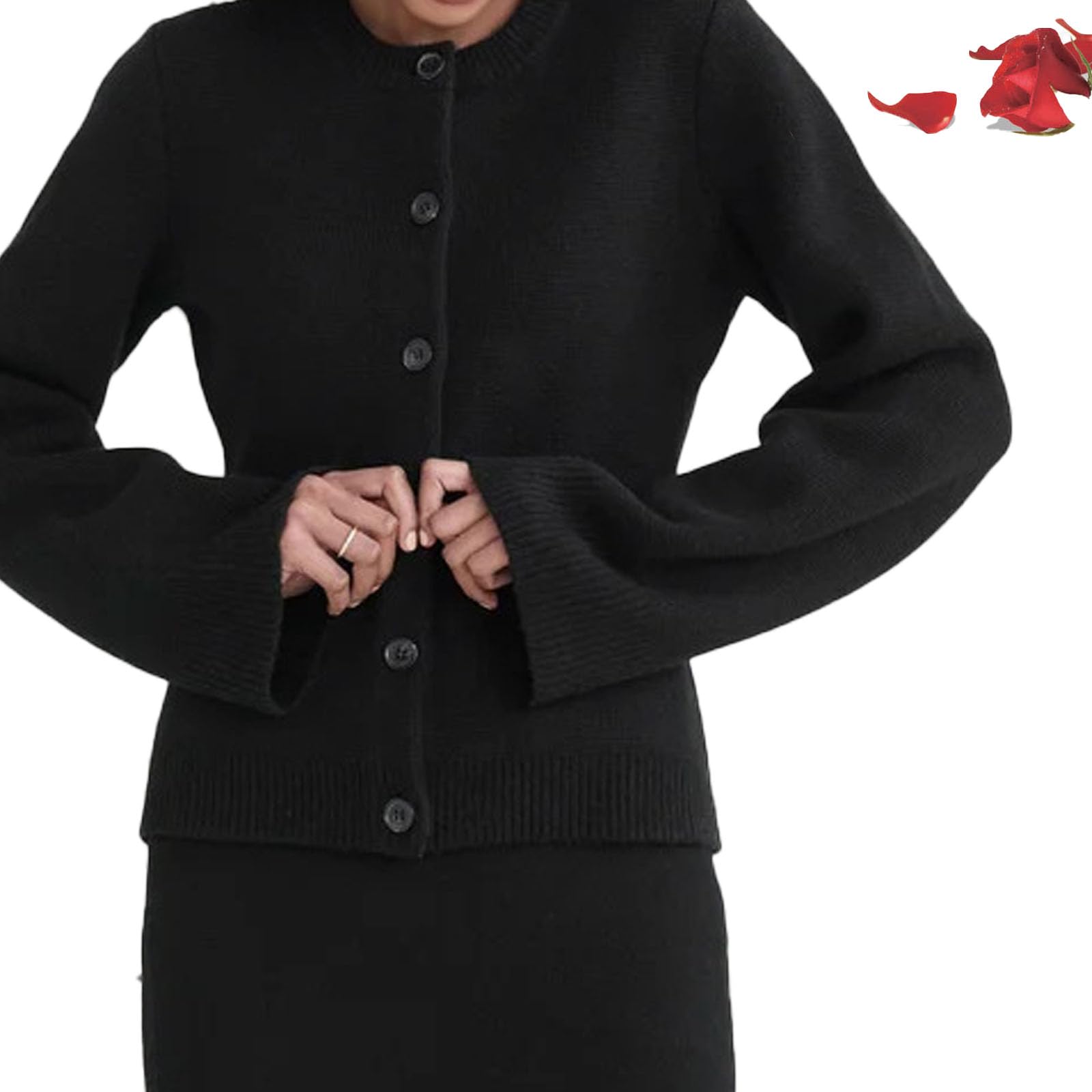Zedamso Describeu Cardigan, Ultra Soft Button Cardigan Oprah
