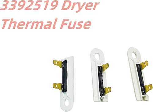 Miniatura 4 de 3392519 Pieza de repuesto de fusible térmico para secadora Whirlpool Kenmore (paquete de 3) Sustituye a wp3392519,3388651, 694511, 80005, AP6008325