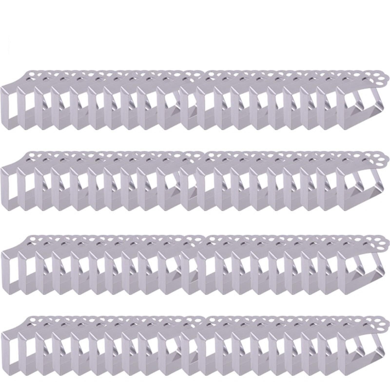Fermatovaglia Supporti in Acciaio Inossidabile Antiscivolo Ispessiti for Tovaglie for Decorazioni for Tavoli da Pranzo for Banchetti Picnic(Cat s paw-80PCS)