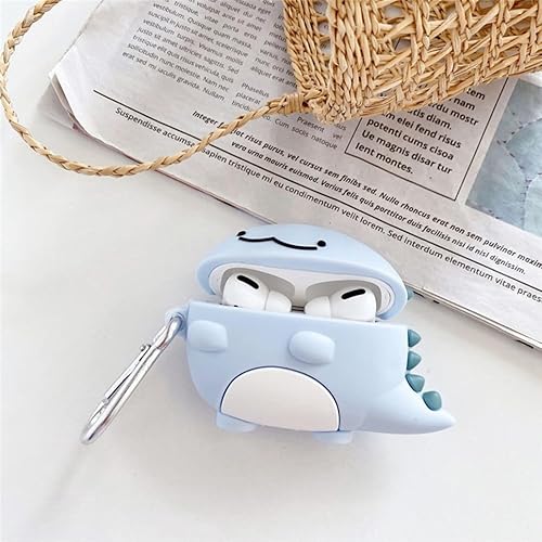 Miniatura 7 de Funda para Airpod Pro, para niños, niñas, adolescentes, mujeres, linda funda de piel divertida Kawaii para Airpod Pro 2019 (PRO dinosaurio)