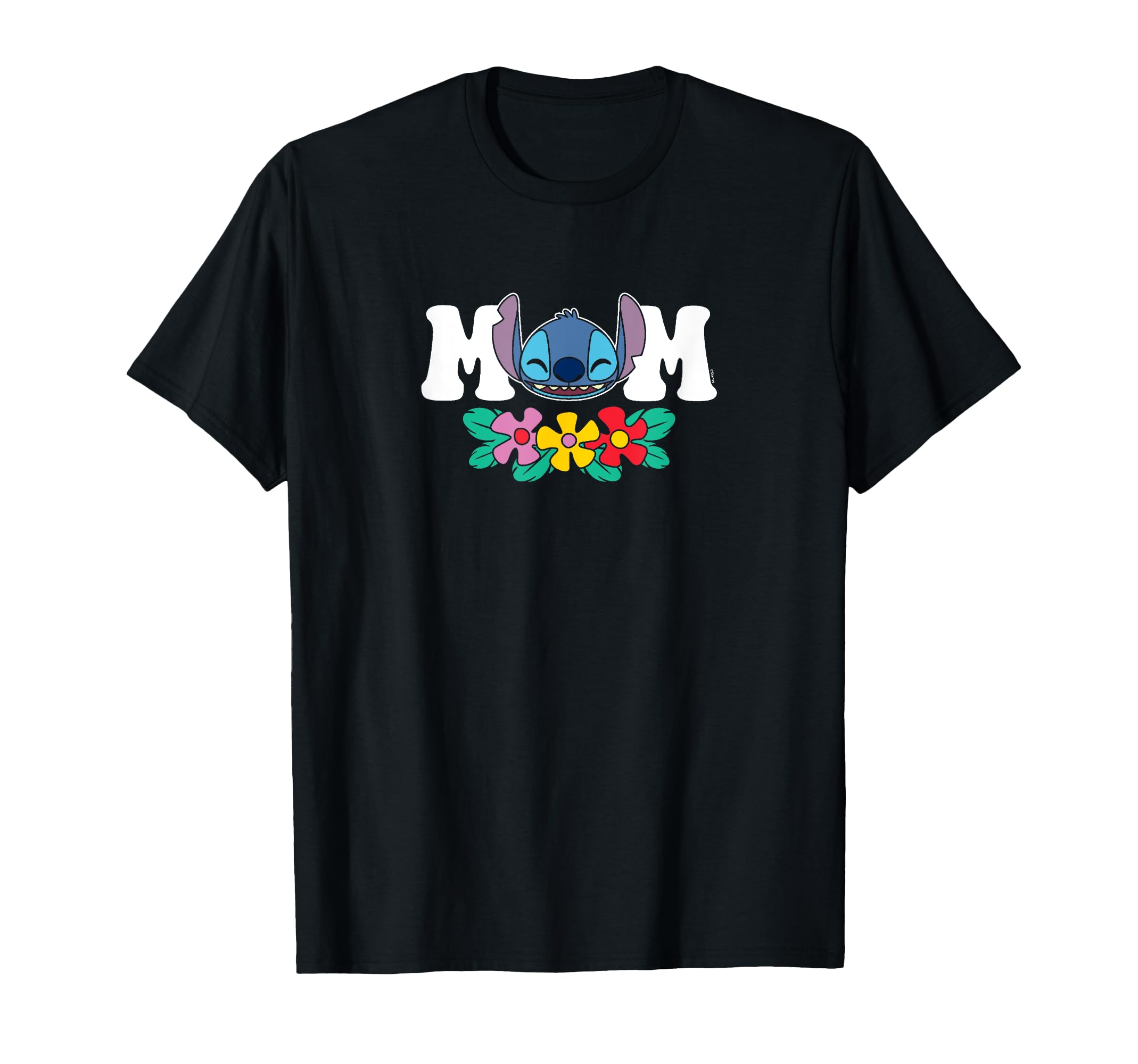 Lilo & Stitch - Mom Floral Flowers T-Shirt