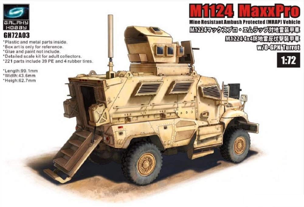 Amazon | ギャラクシーホビー 1/72 M1124 MaxxPro w/O-GPK砲塔 1台入り